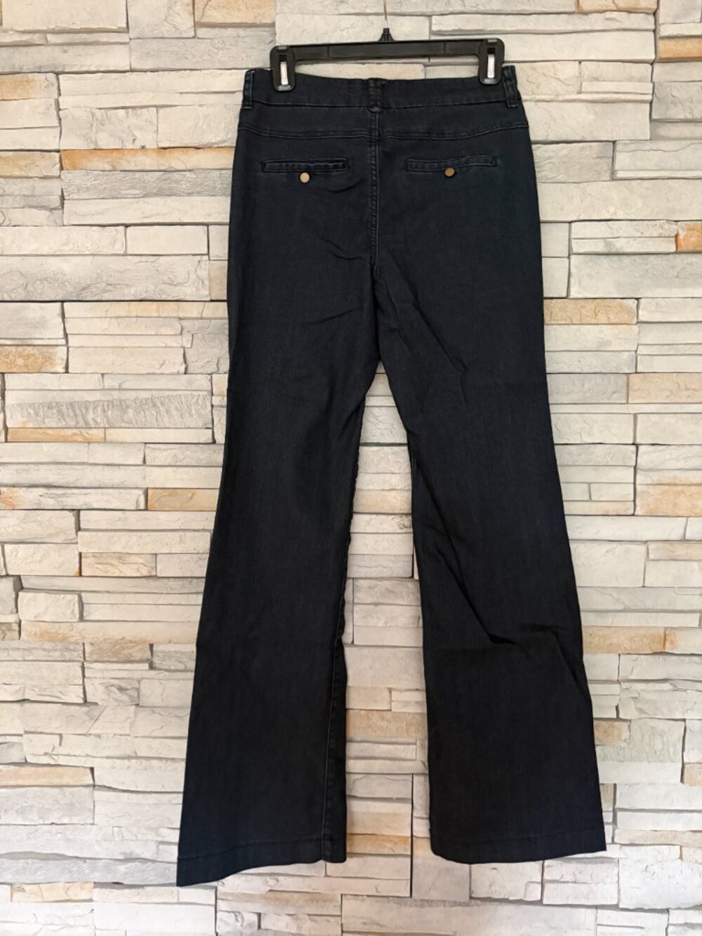 Le Chateau Dark Wash Flare Jeans Size 26 NWOT Y2K Premium - Picture 4 of 13